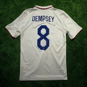 Nike 2014 USMNT Clint Dempsey #8 USA Home World Cup Soccer Jersey Small